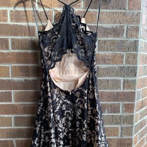 Black lace dress